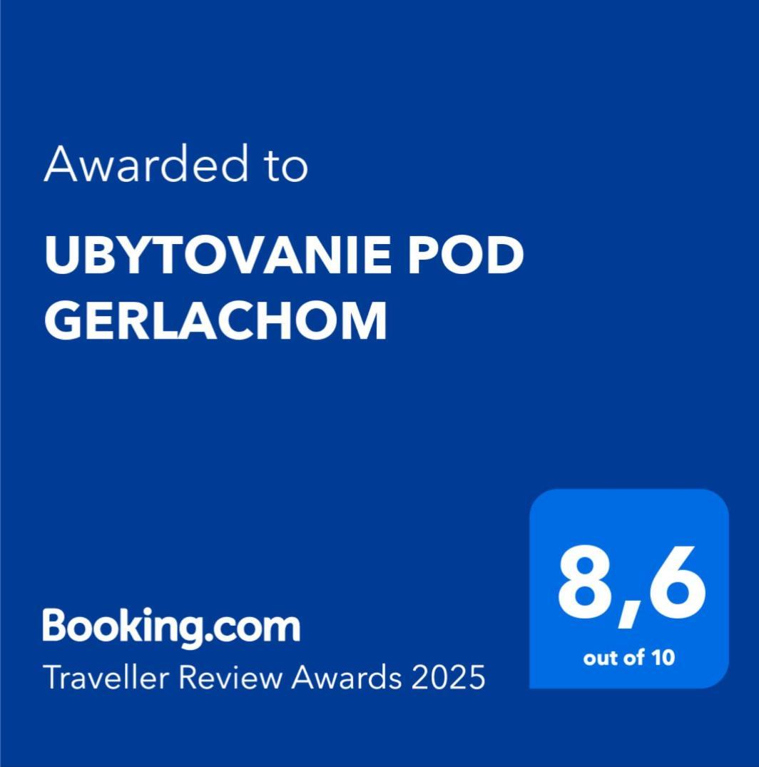 Ubytovanie Pod Gerlachom Vysoké Tatry Esterno foto
